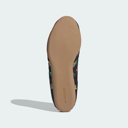 Bordado floral negro